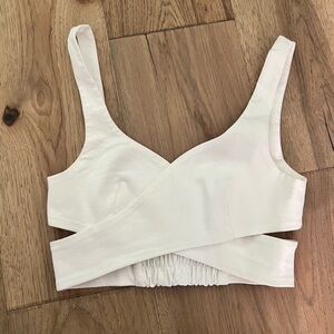 Zara Formal Cut Out Crop Top